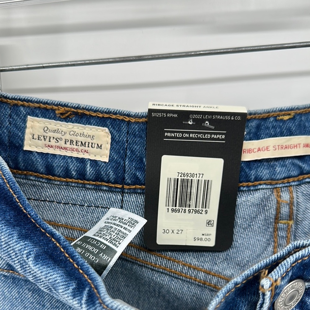 Levi's Jeans - Blue Ribcage straight - Picture 3 of 15